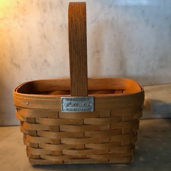 HENN Collector's Society 1997 Limited Edition Mini Shopper Fruitwood Bas… - Picture 1 of 14